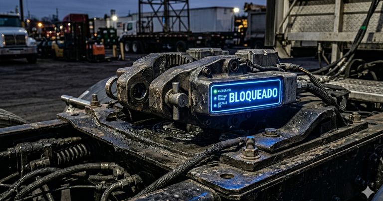 bloqueo del seguro mecánico de la quinta rueda