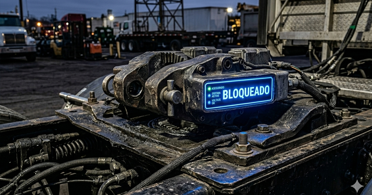 bloqueo del seguro mecánico de la quinta rueda